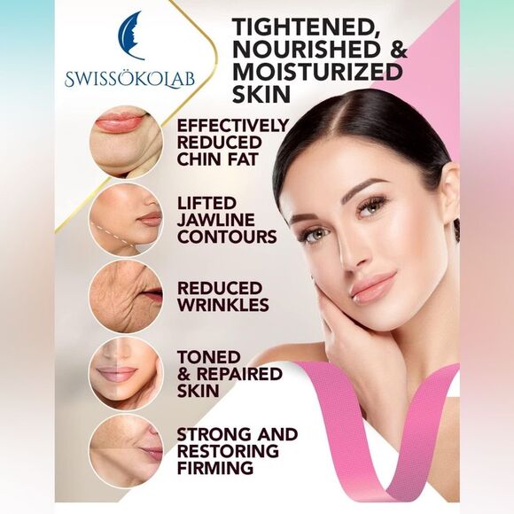 SWISSÖKOLAB V shape lifting up Face Mask 💗 hyaluronic acid 💗 - Picture 2 of 8